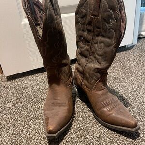 Laredo Leopard Print Western Boots